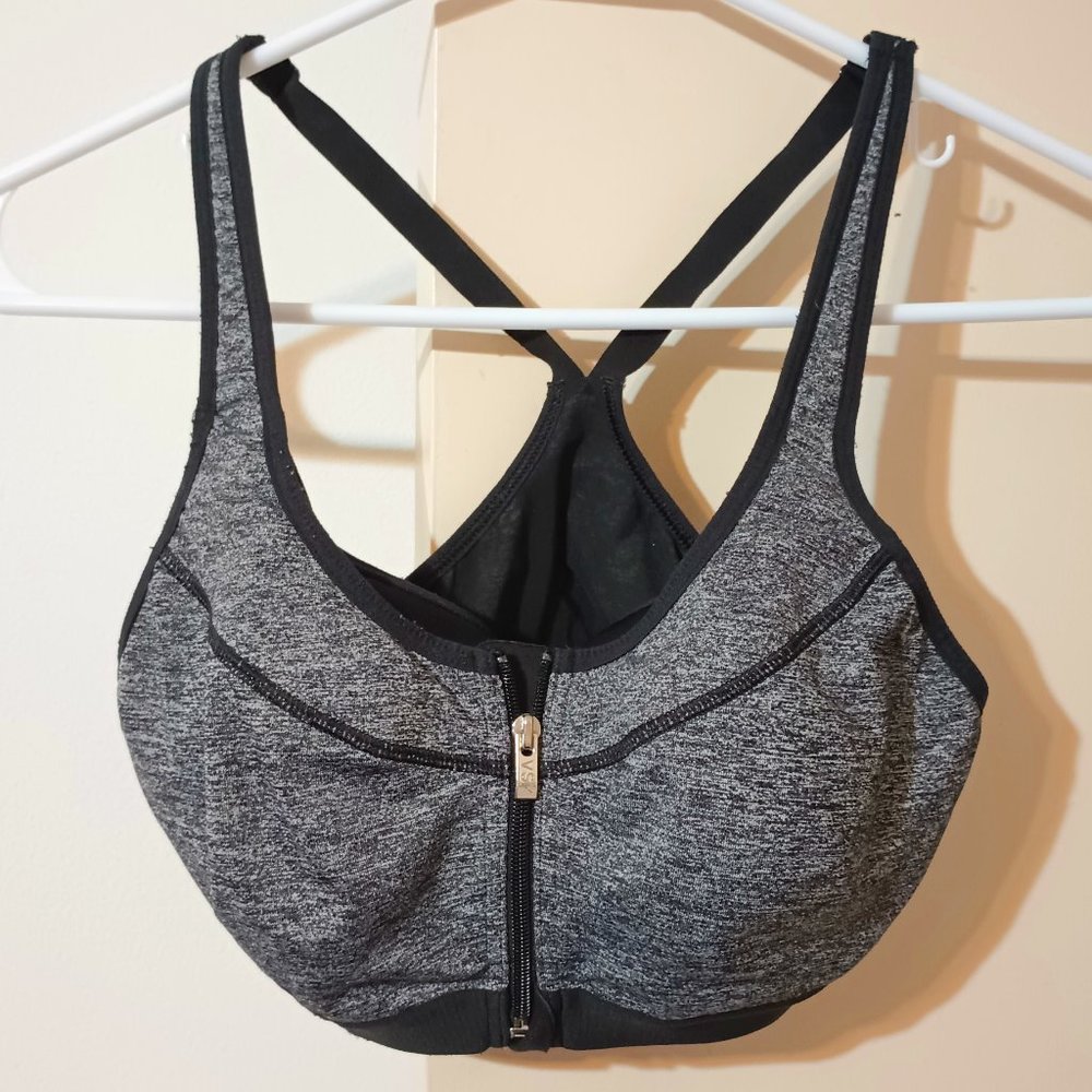 VSX Sport High Impact Knock-Out Front Zip-Up Closure Racerback Bra (Size 32C)